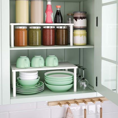 Cabinet Organizer Shelf, Kitchen Counter Shelves, Bamboo Spice Rack Countertop - Image 2