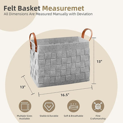 boldmonkey Blankets Basket 16.5 " x13 x13, Large Storage Baskets - Image 4