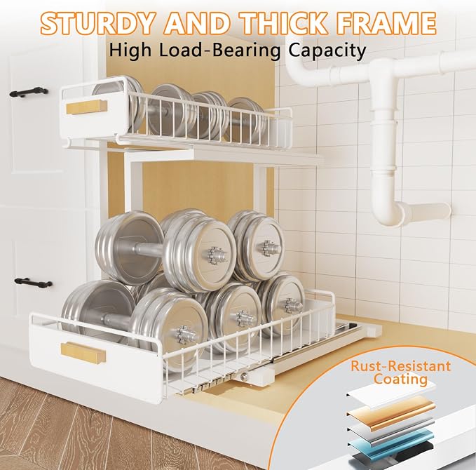2 Pack Under Sink Organizer - Image 4
