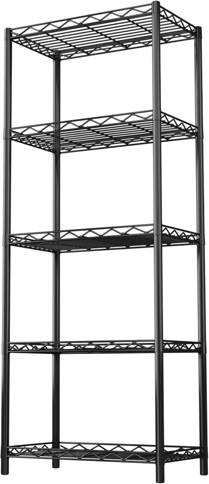 HOMEFORT 5-Tier Wire Shelving 5 Shelves Unit Metal Storage Rack Durable by HOMEFORT
