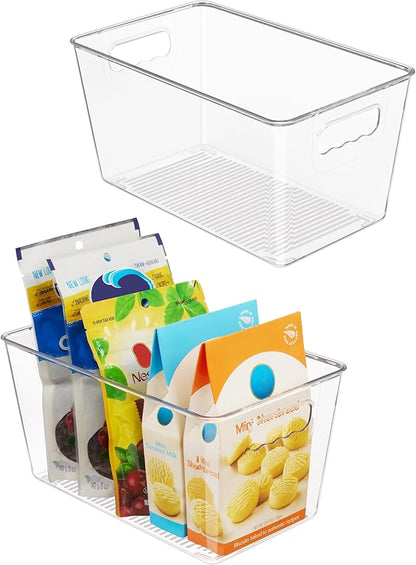 Vtopmart Clear Plastic Pantry Organizer Bins, Countertops, Freezer Organization by Vtopmart