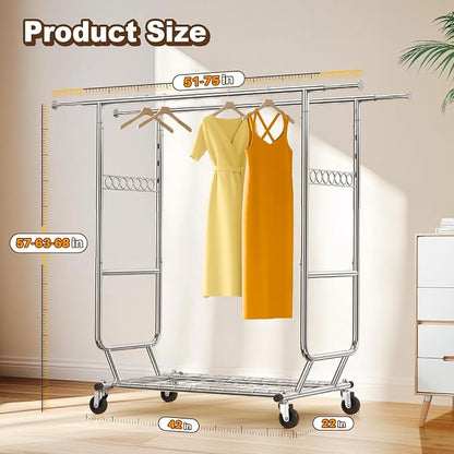HOKEEPER 600 lbs Commercial Clothing Garment Rack - Image 7
