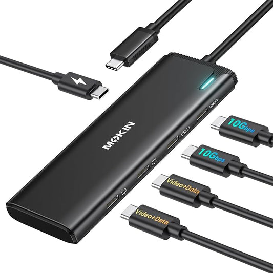 USB C to USB C Hub Dual Monitor, USBC Splitter by MOKiN