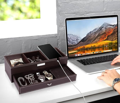 Baoyun Mens Valet Tray, Nightstand Organizers - Image 5