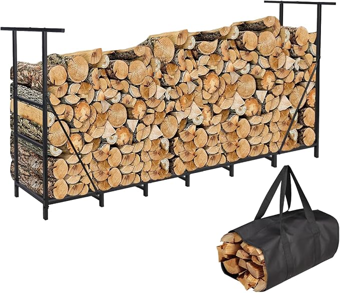 Vailge Firewood Rack Outdoor 8FT by VAILGE