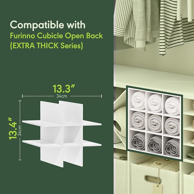 Furinno Cubicle Cube Insert, 9-Compartment Cube Organizer, Fits into Furinno - Image 4
