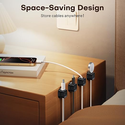 6Pack Cord Organizer, Adhesive Cable Clips - Image 8
