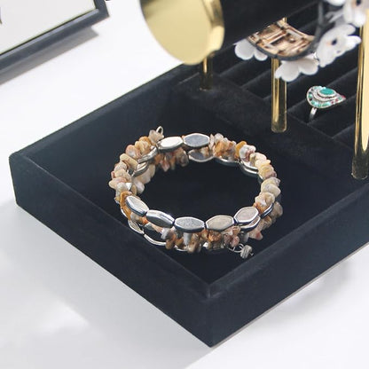 Bracelet Holder, 3 Tier Bracelet Display Holder, Detachable Velvet Jewelry - Image 5