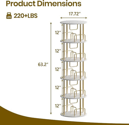 360° Rotating Bookshelf, Revolving Bookcase - Image 2