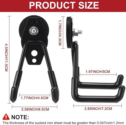 Landhoow Large Magnetic Hooks Heavy Duty Garage Magnet Hooks Strong Storage - Image 4