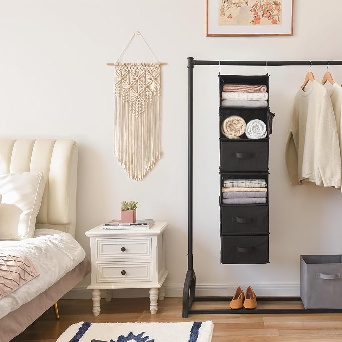GRANNY SAYS 6-Shelf Hanging Closet Organizers and Storage, Separable to 2 Pack - Image 4