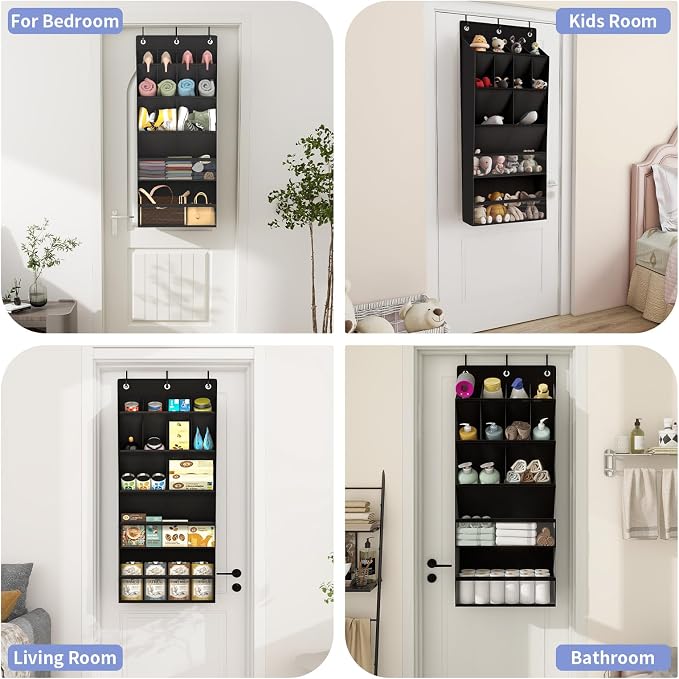 FENTEC 2 Pack Over the Door Shoe Organizer, Hanging Shoe Organizers - Image 7