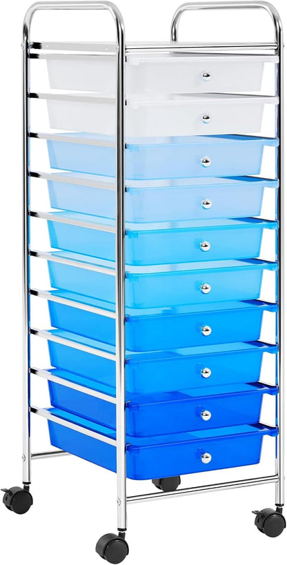 Yaheetech Rolling Cart Organizer Plastic Trolley by Yaheetech