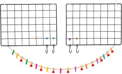 2 Pack Wire Wall Grid Panel | Photos & Pictures Display Grid Wall Panels | Black - Image 7