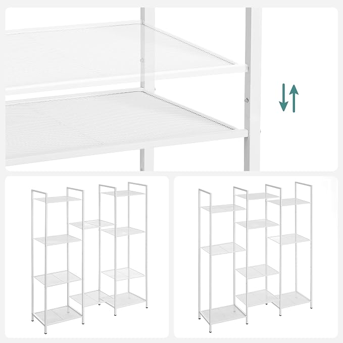 SONGMICS 5-Tier Storage Rack, Bathroom Shelf, Extendable Plant Stand - Image 6