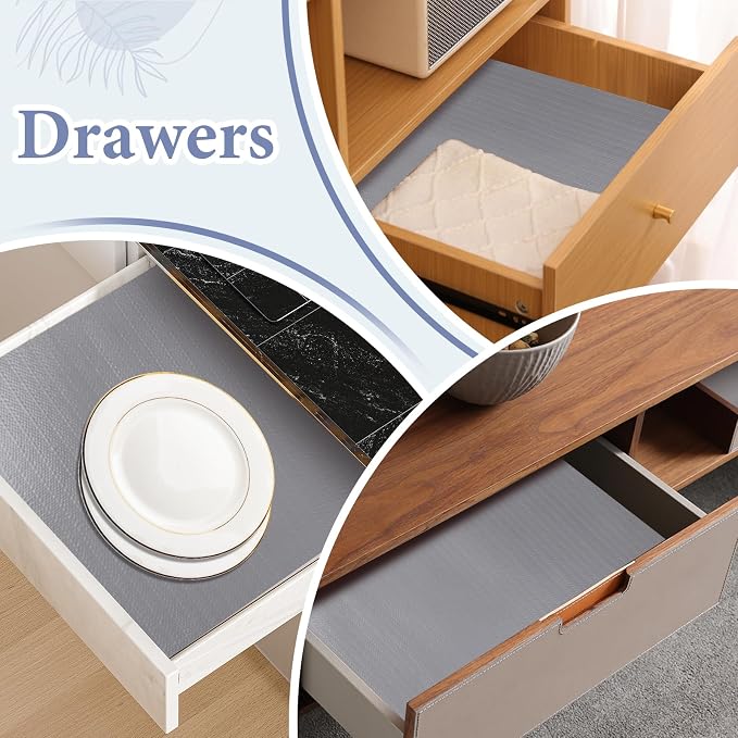 Drawer and Shelf Liner for Kitchen Cabinet: 17 in X 20 Ft Non Slip Waterproof - Image 5