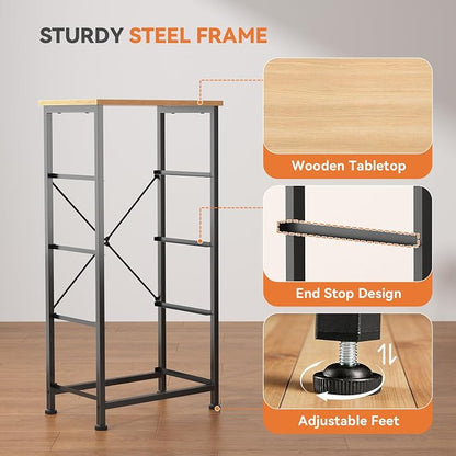 Sweetcrispy Dresser for Bedroom, 4 Drawer Storage Cabinet, Tall Nightstand | - Image 5