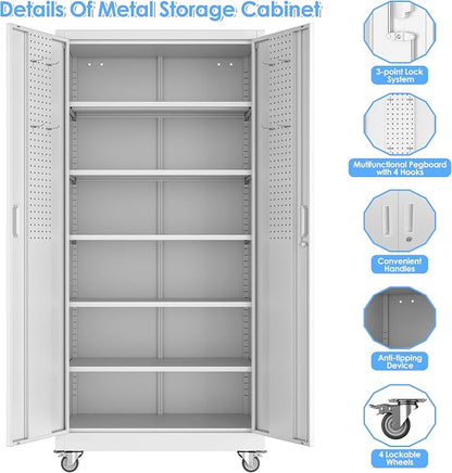 Metal Garage Storage Cabinet - Image 6