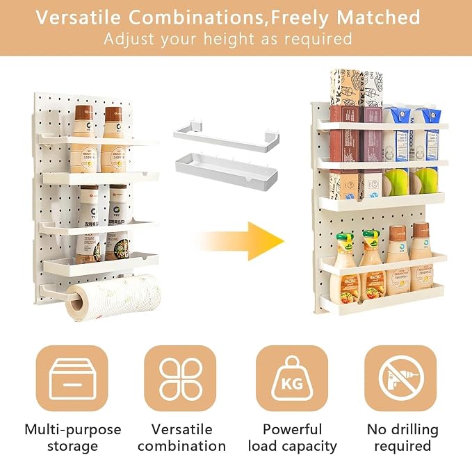 20x13x4.7-Inch Inside Cabinet Door Organizer, Adhesive Shelf, No Drilling - Image 4