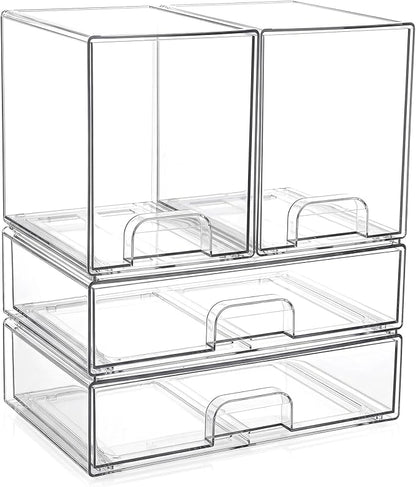 Clear Stackable Storage Drawers: Baby Bottle Storage Organizer, Acrylic Bottles - Image 9