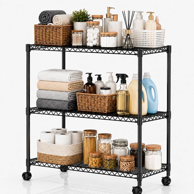 Simple Deluxe 3-Tier Heavy Duty Adjustable Storage Shelf by SimpleDeluxe