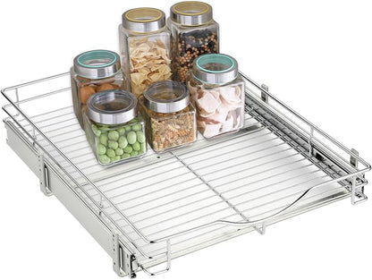DINDON Pull Out Cabinet Organizer, Heavy-Duty Metal Sliding Drawer Shelf - Image 8