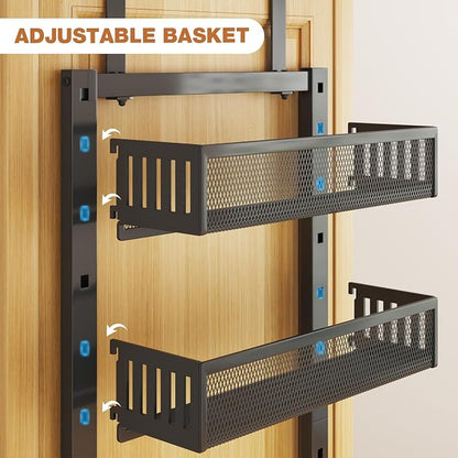 Pantry Door Organizers and Storage, 8-Tier Large Metal Heavy-Duty Frame Over - Image 8