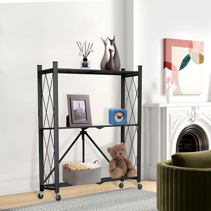 3 Tier Foldable Storage Shelf - Image 9