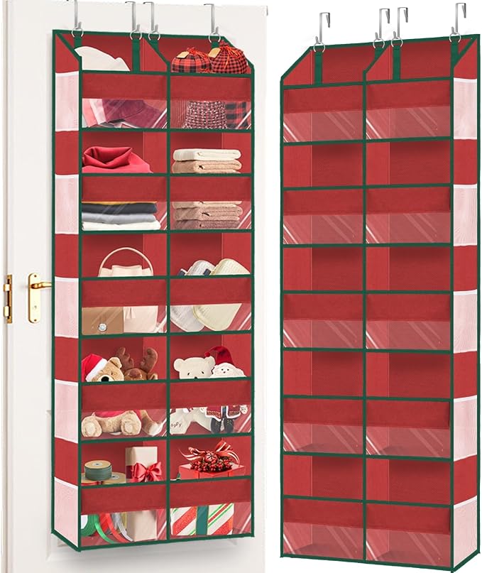 Christmas Over The Door Organizer 5 Tiers, Extra Large Behind Door Storage of by Ofiray-home
