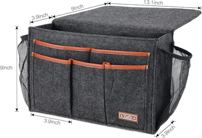 Bedside Caddy, Large Size Bedside Storage Organizer Bedside Organizer Caddy - Image 3