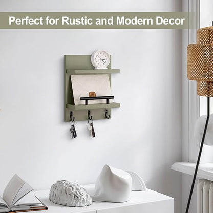 Key Holder Wall Mount, Mail Shelf Decor - Image 6