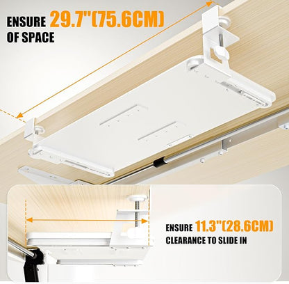 Keyboard Tray Under Desk, Pull Out Keyboard Tray - Image 2