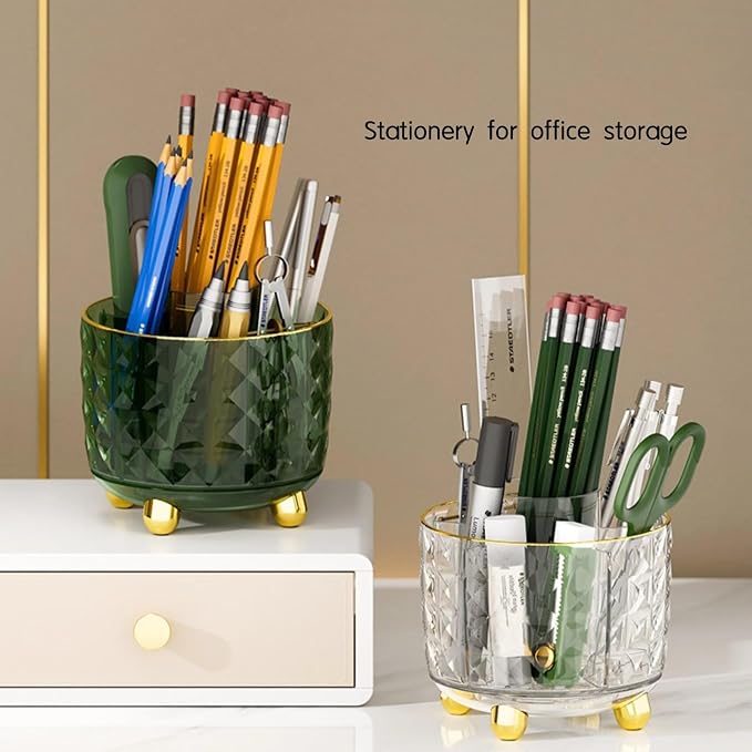 360° Rotating Makeup Organizer, Spinning Cosmetic Storage Tower - Image 5