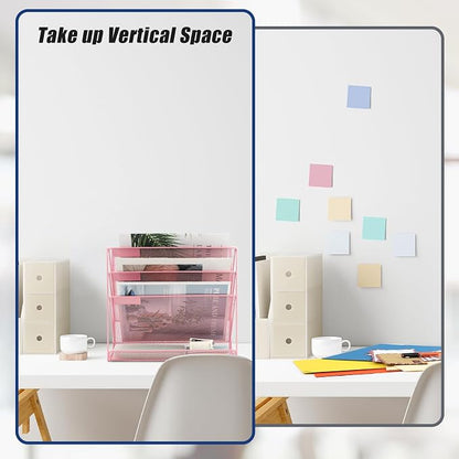 EASEPRES Desk File Organizer Mesh 4-Tier, Hanging Wall Mount Document - Image 4