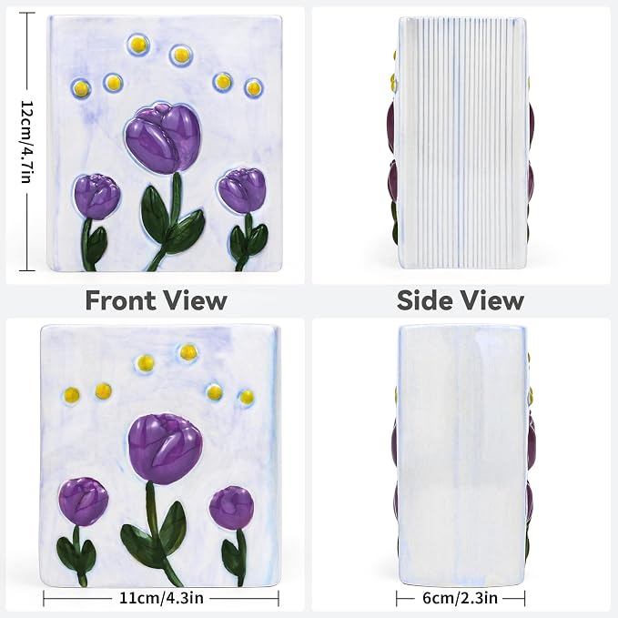 Book Vase Tulip Pencil Cup Pen Holder - Image 3