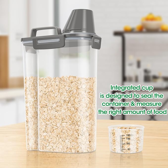 TBMax Rice Container Cereal Storage Container 2 Pack 5 Lbs, Kitchen Pantry Dry - Image 7
