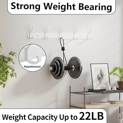 Coat Rack Wall Mount, 17.3 in Wall Hooks - Image 3