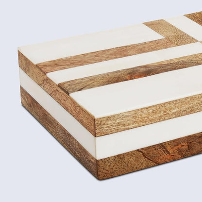Handicrafts Home White Large Decorative Storage Box - Image 5