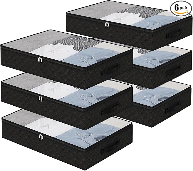 Fixwal Black Underbed Storage Bags by Fixwal
