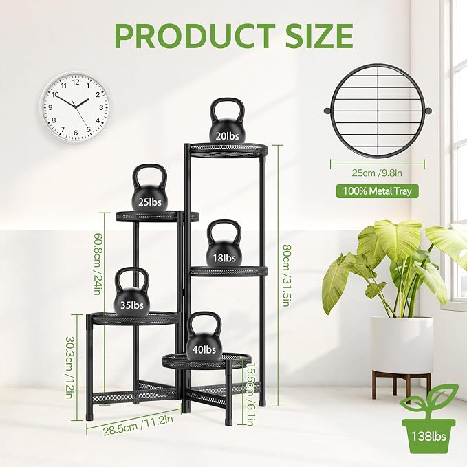 iDavosic.ly 5 Tier Large Plant Stand Indoor - Image 2