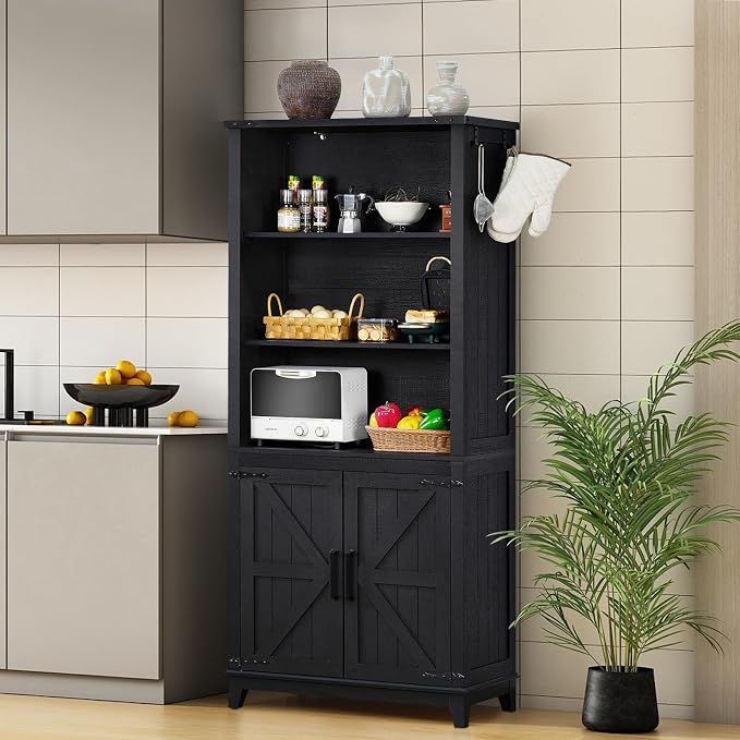 70in Tall Bookshelf 5 Tier Bookcase - Image 5