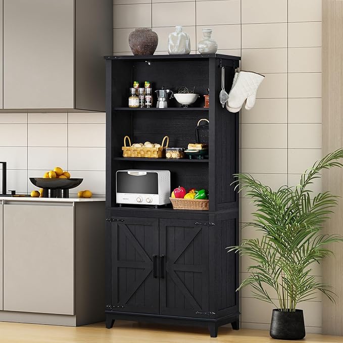 70in Tall Bookshelf 5 Tier Bookcase - Image 5