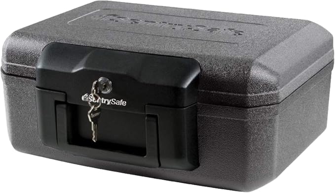 SentrySafe Fireproof Safe with Key Lock, Chest Lock Box by SentrySafe