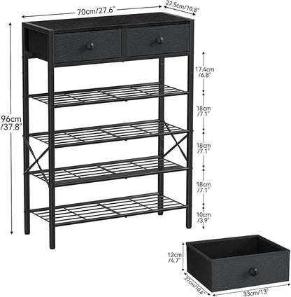 Shoe Rack for Entryway, 5 Tier Shoe Organizer - Image 3