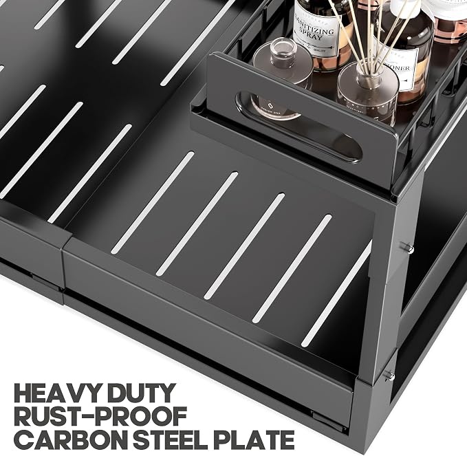 1 Pack-19"-32"W Expandable Under Sink Organizer - Image 6