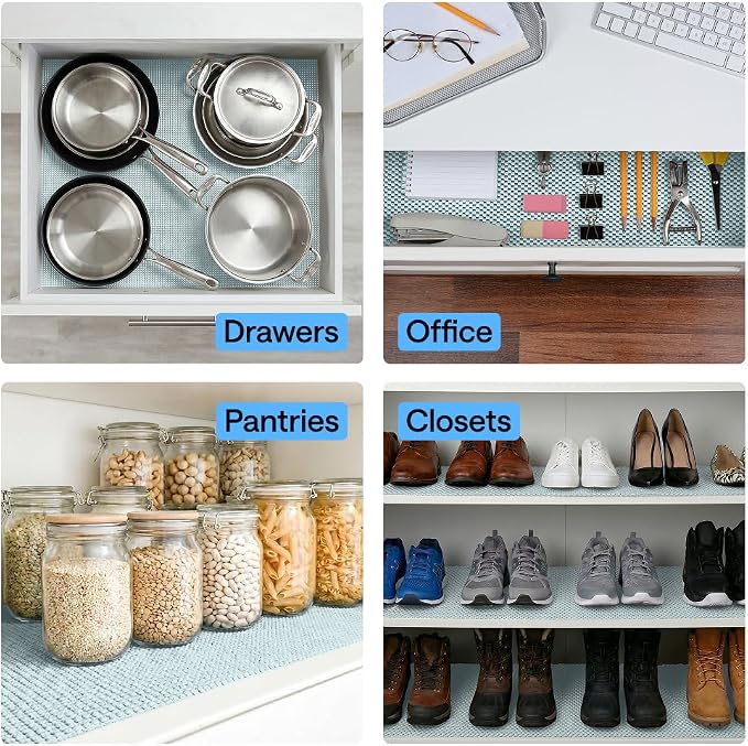 GORILLA GRIP powerGRIP Drawer Shelf and Cabinet Liner, Thick Strong Hold - Image 9
