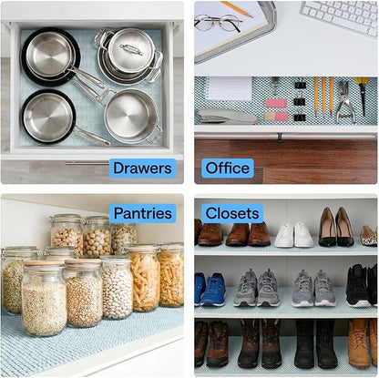 GORILLA GRIP powerGRIP Drawer Shelf and Cabinet Liner, Thick Strong Hold - Image 9