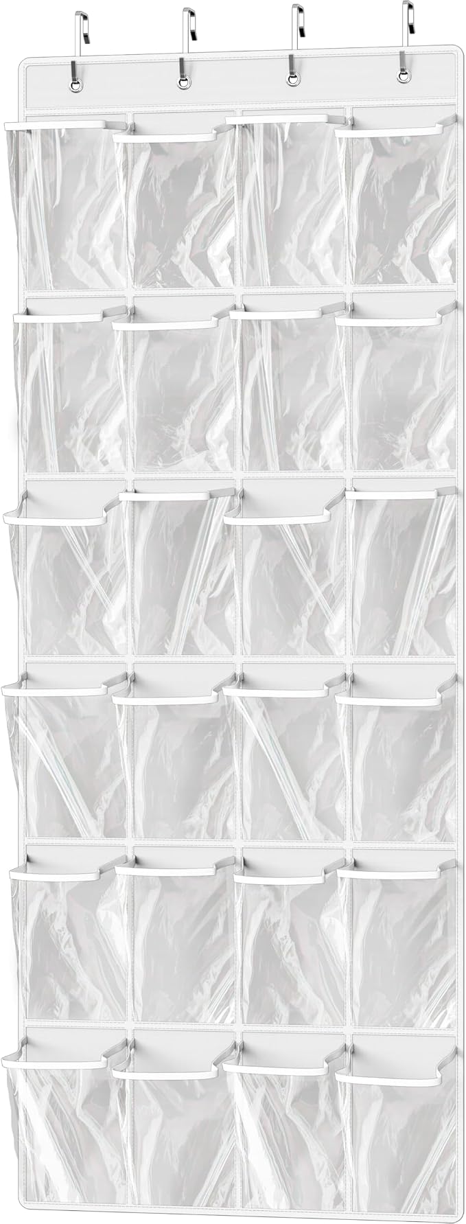 Simple Houseware 24 Pockets Large Clear Pockets Over The Door Hanging Shoe by SimpleHouseware