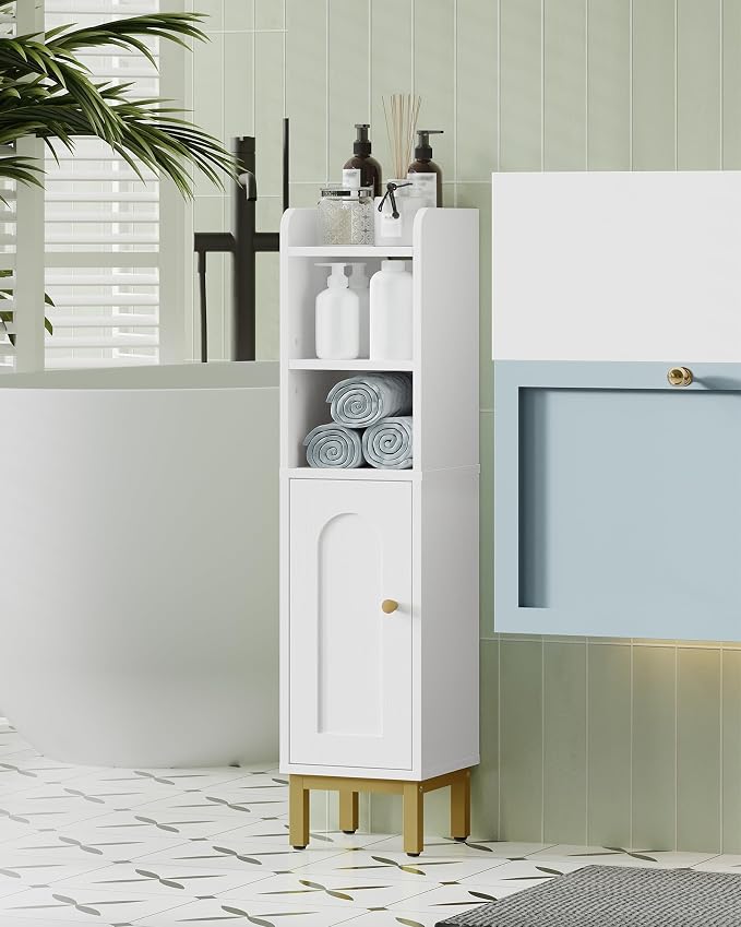 Hzuaneri Bathroom Storage Cabinet, Small Corner Floor Cabinet | Narrow Toilet - Image 5