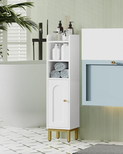 Hzuaneri Bathroom Storage Cabinet, Small Corner Floor Cabinet | Narrow Toilet - Image 5